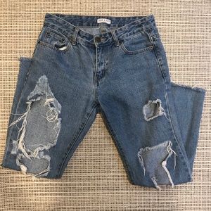 Liquor N Poker Ripped Jeans